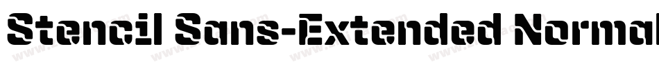 Stencil Sans-Extended Normal字体转换